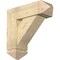 Ekena Millwork Traditional Arts and Crafts Rough Sawn Bracket w/ Offset Brace, Douglas Fir, 8"W x 24"D x 24"H BKT0806X24X24TRA03RDF - alternate 1
